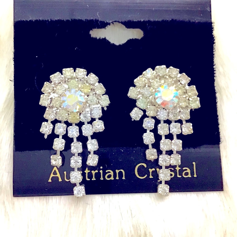 Austrian Crystal Pierced Earrings